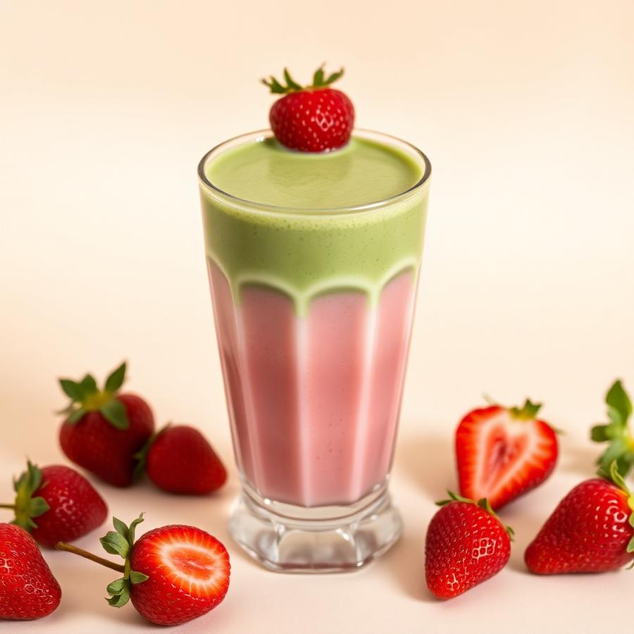 Strawberry Matcha Latte
